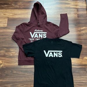 Vans Hoodie & Tee, size M